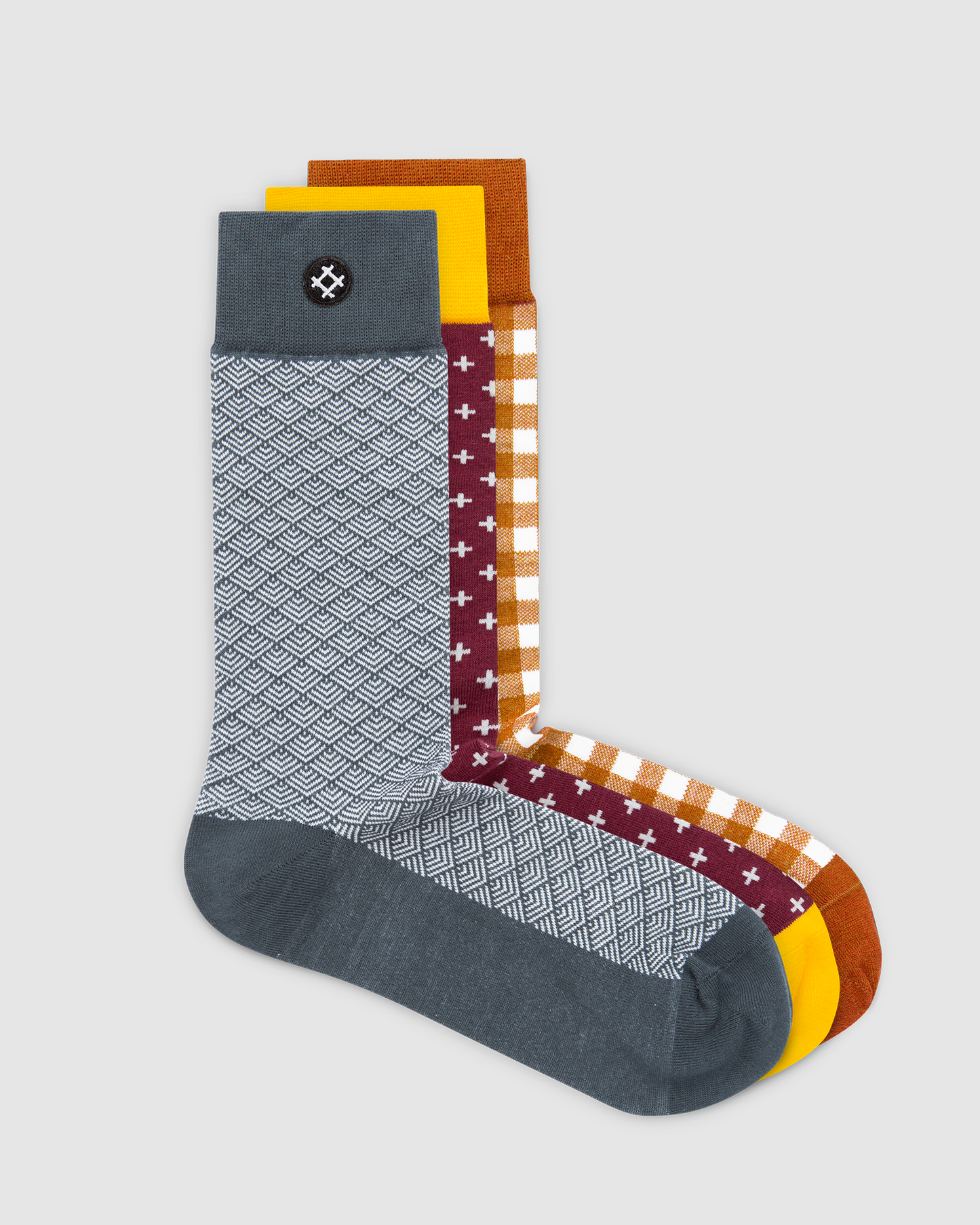 Cornerstone 3 Pack Crew Socks: Astro, Huey, Gil