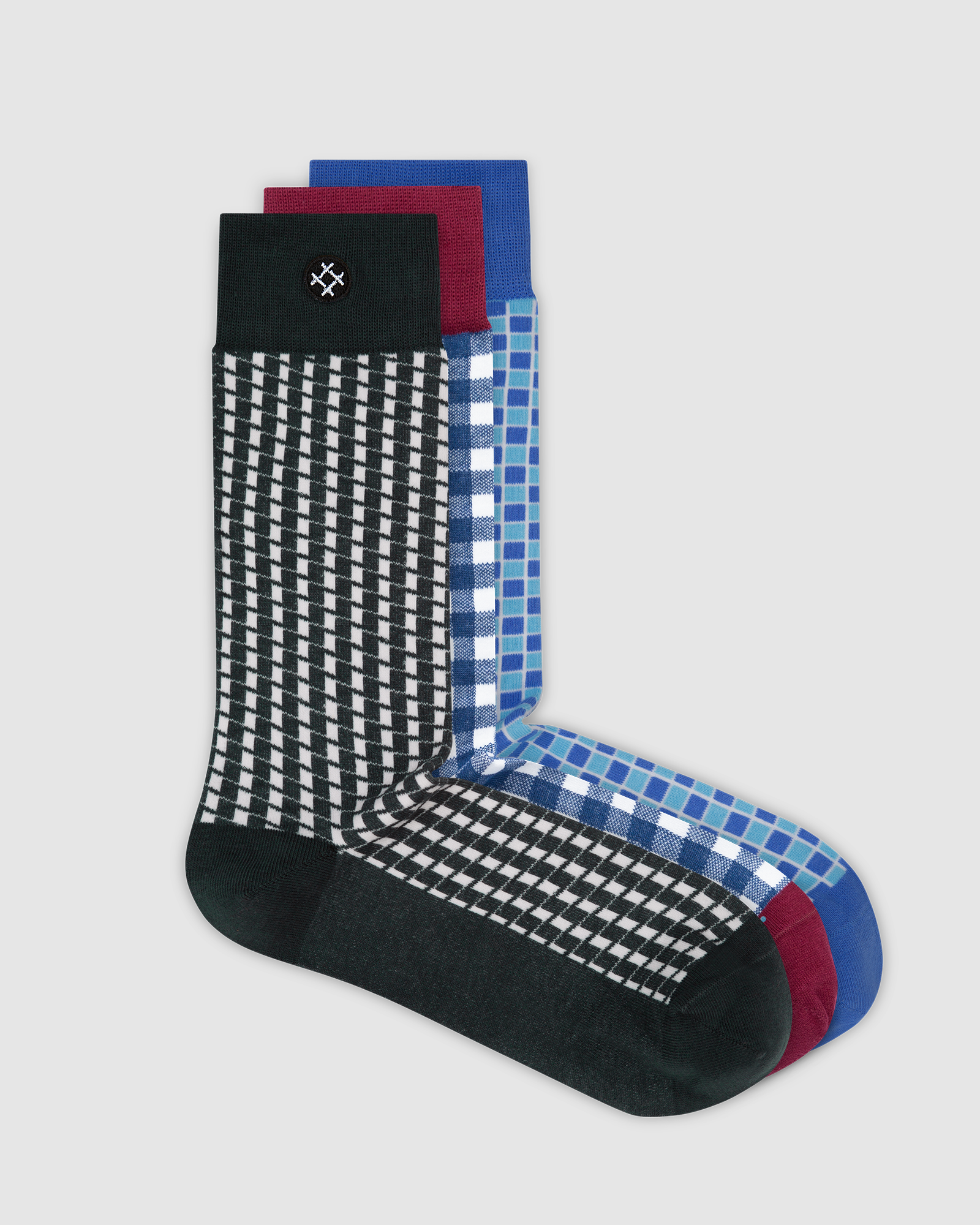Dreamer 3 Pack Crew Socks: Gromit, Phil, Mojo