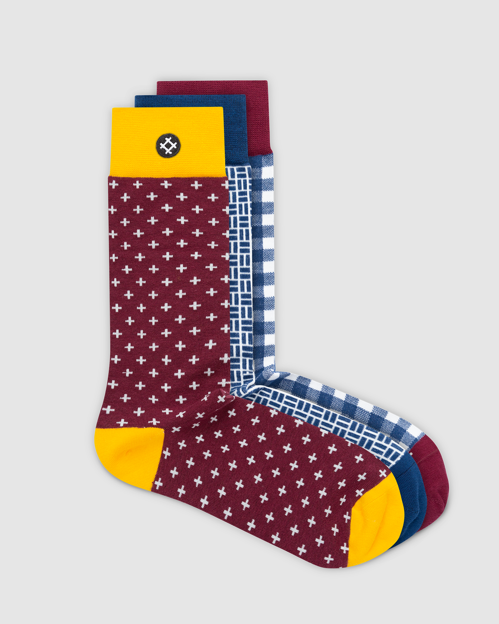 Genesis 3 Pack Crew Socks: Huey, Sir Boris, Phil