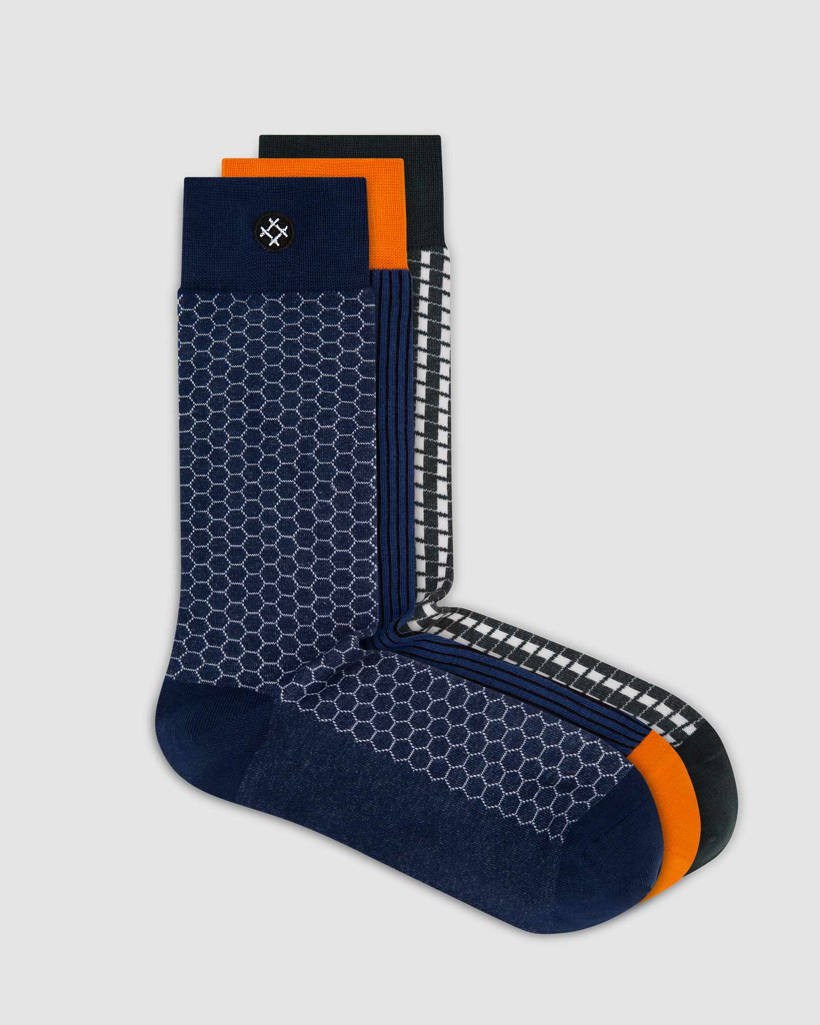 Motion 3 Pack Crew Socks: Superfly, Buster, Gromit