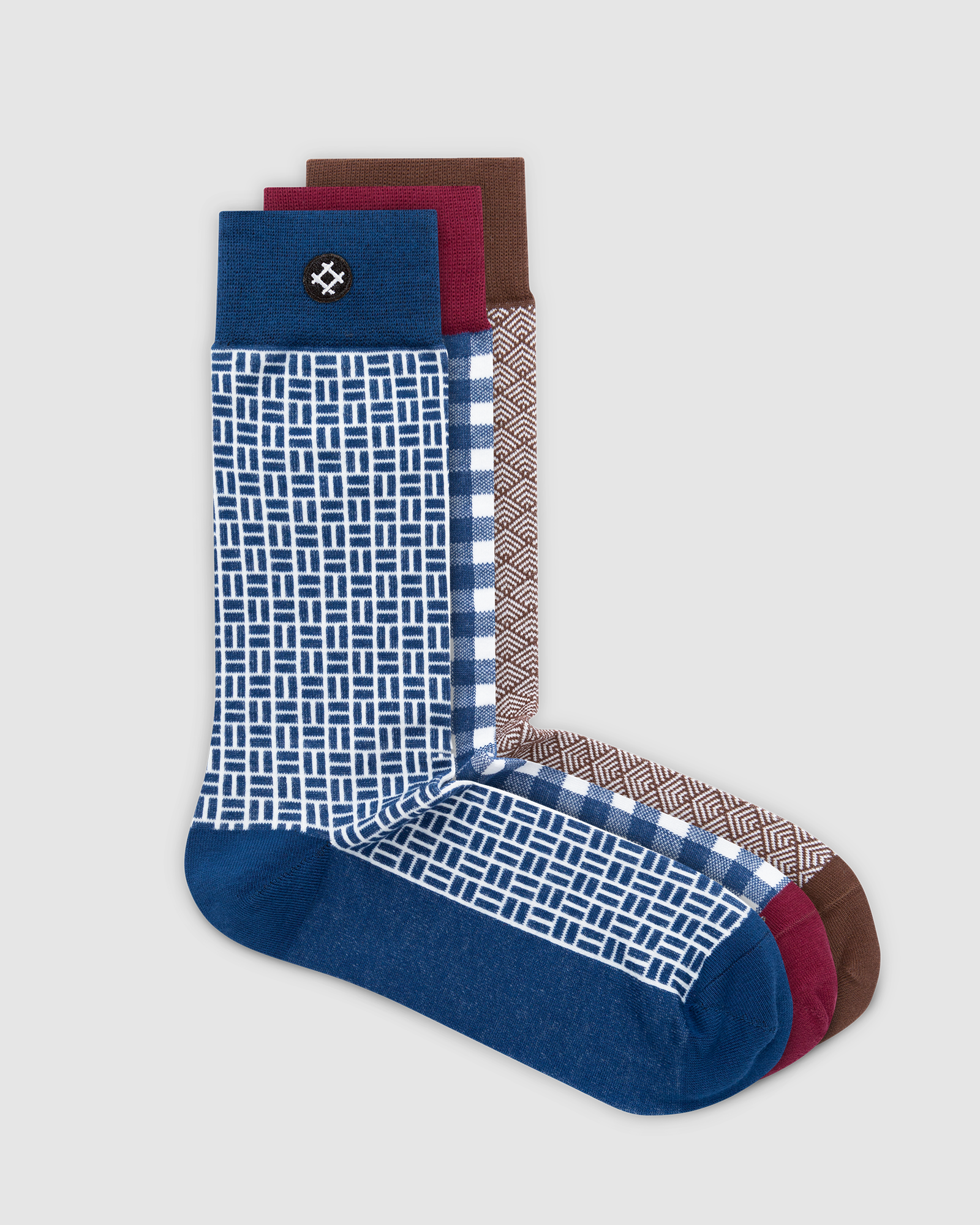 Wildfire 3 Pack Crew Socks: Elroy, Phil, Sir Boris