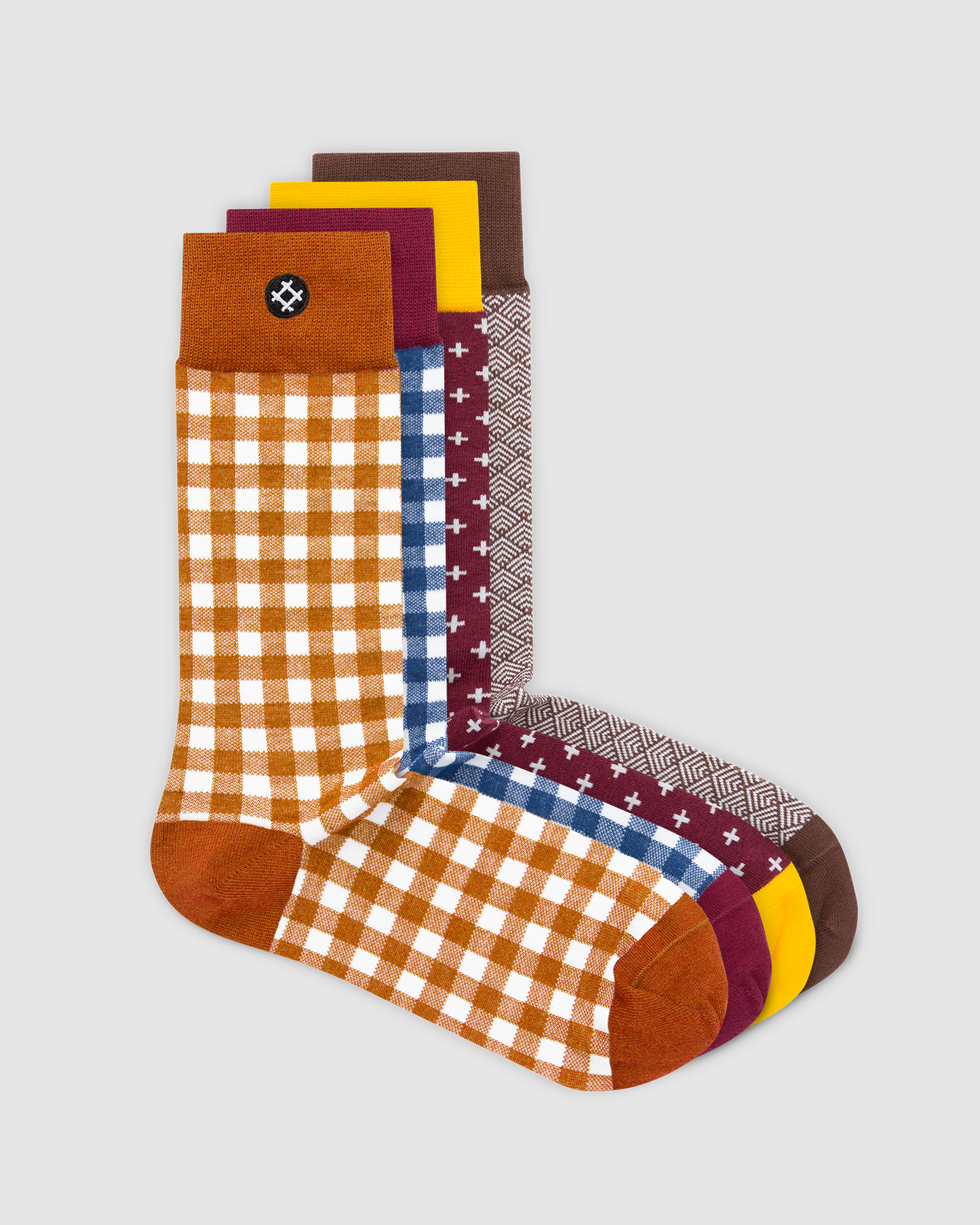 Bones 4 Pack Crew Socks: Gil, Phil, Huey, Elroy