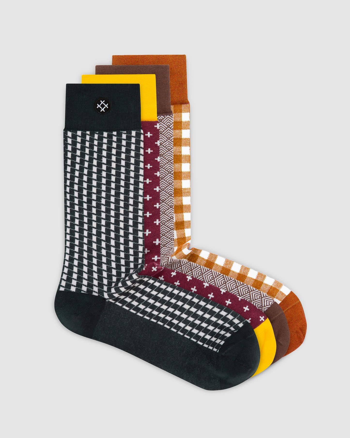 Electric 4 Pack Crew Socks: Gromit, Huey, Elroy, Gil