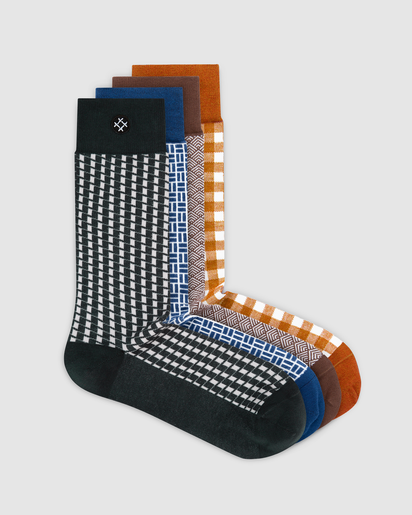 Skinny 4 Pack Crew Socks: Gromit, Sir Boris, Elroy, Gil