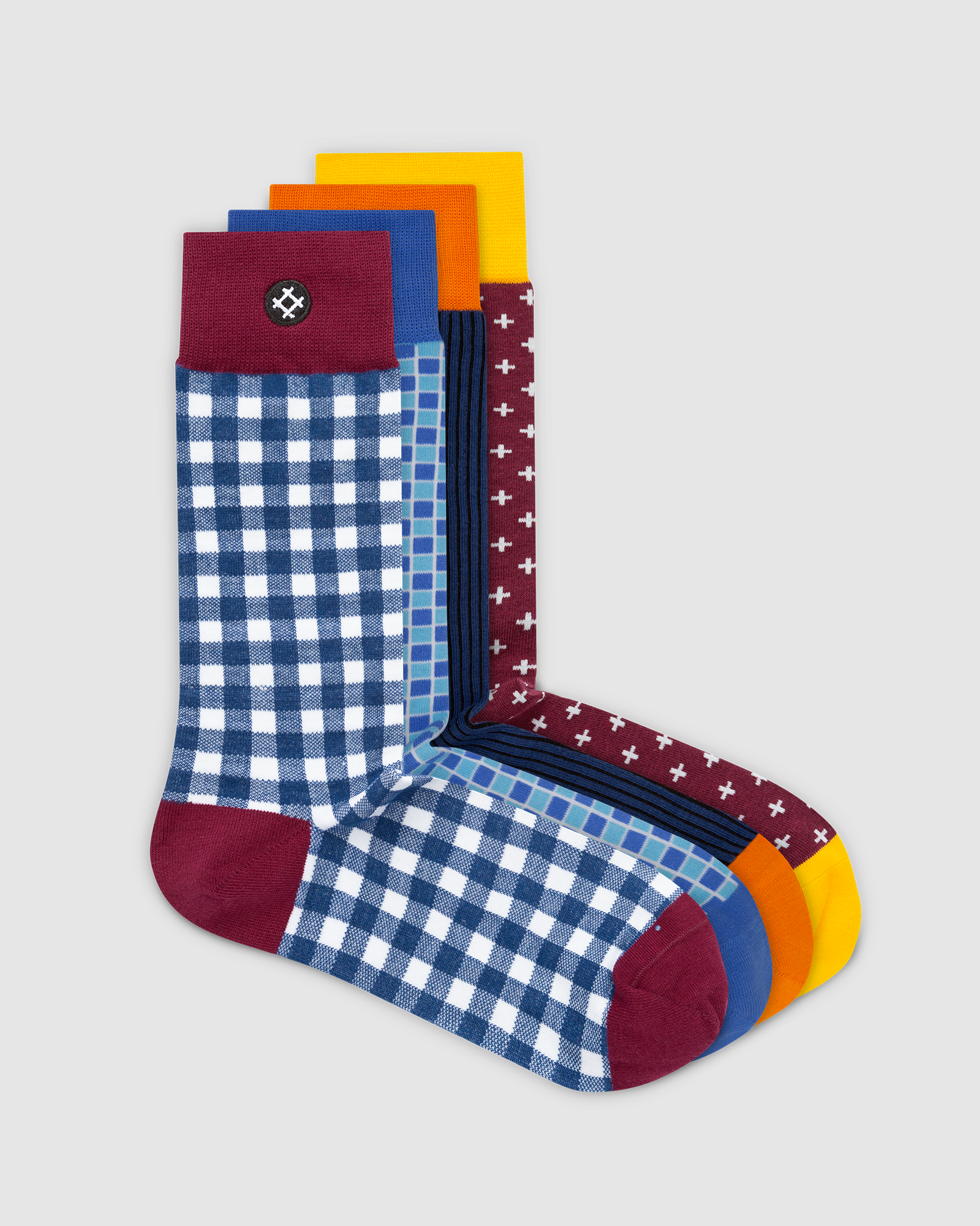 Youth 4 Pack Crew Socks: Phil, Mojo, Buster, Huey