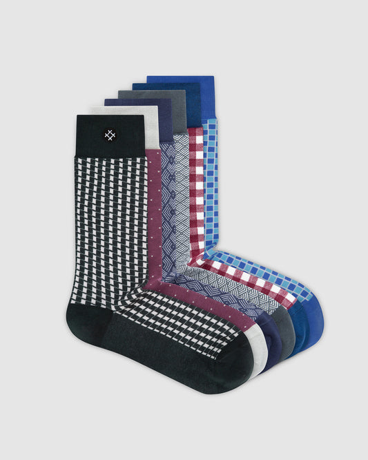 Orbit 6 Pack Crew Socks