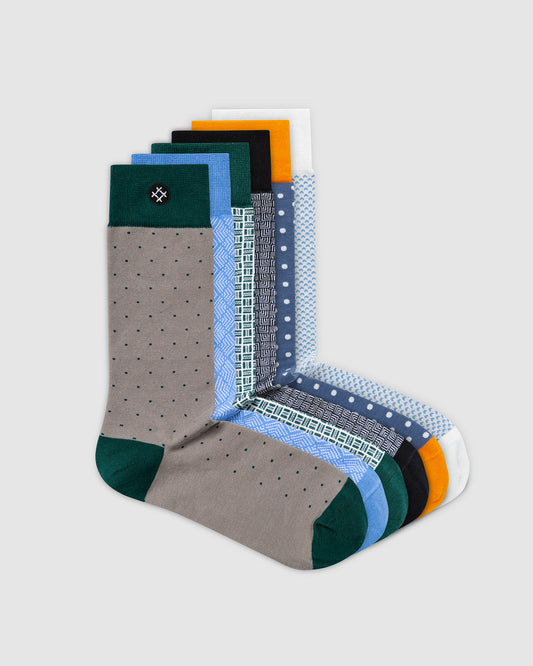 Overload 6 Pack Crew Socks