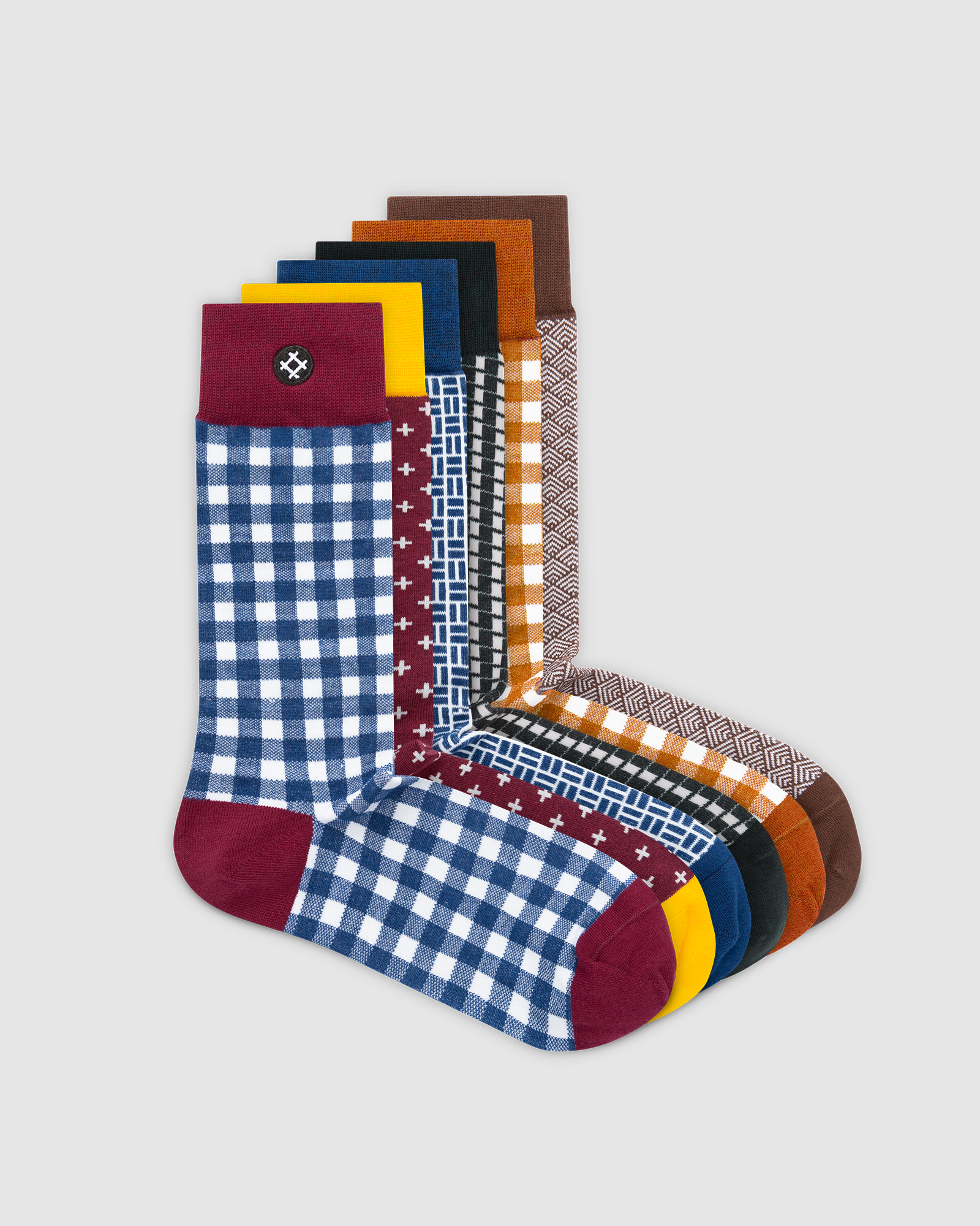 Palace 6 Pack Crew Socks: Phil, Huey, Sir Boris, Gromit, Gil, Elroy