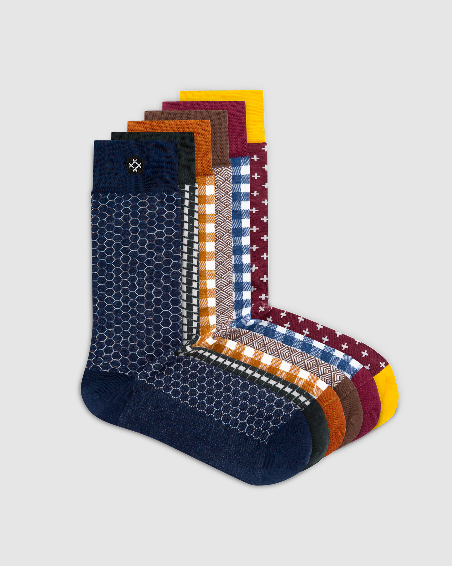 Sway 6 Pack Crew Socks: Superfly, Gromit, Gil, Elroy, Phil, Huey