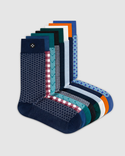 Rocket 8 Pack Crew Socks