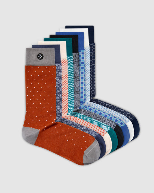 Supernova 8 Pack Crew Socks