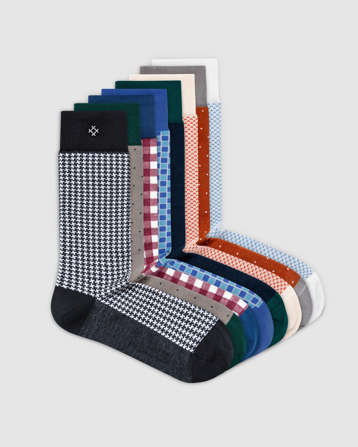 Velvet 8 Pack Crew Socks